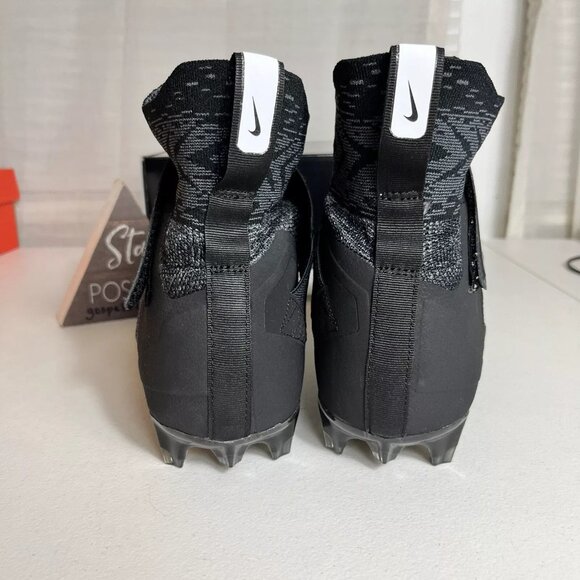 Nike Alpha Menace Elite 2 Black‎ Football Cleats (AO3374-001) Men Size 13 - Picture 6 of 10